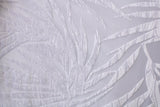 Palm Leaves Burnout Velvet Fabric - Black, Teal, White, Gray Palm Leaves, 36" X 60" (1 Yard)