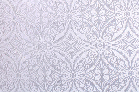 Lili Damask Burnout Velvet Fabric - 4-Way Stretch Damask Pattern, 36" Width (1 Yard)