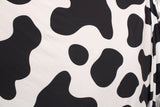 Large Cow Print Polyester Spandex Fabric - Cow Print, 58"/60" Width (Yard 36" X 60")