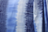 Jean Dip Dyed Print Polyester Spandex Fabric - Dip Dyed Print, 58"/60" Width (1 Yard)