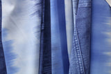 Jean Dip Dyed Print Polyester Spandex Fabric - Dip Dyed Print, 58"/60" Width (1 Yard)