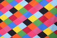 Diamond Rainbow Argyle Spandex Fabric - Rainbow Argyle Print, 58"/60" Width (1 Yard)