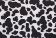 Black And White Cow Print Polyester Spandex Fabric - Black And White Cow Print, 58"/60" Width (1 Yard)