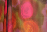 Watercolor Roses Printed Mesh Fabric - Watercolor Roses Print, 36" X 60" (1 Yard)
