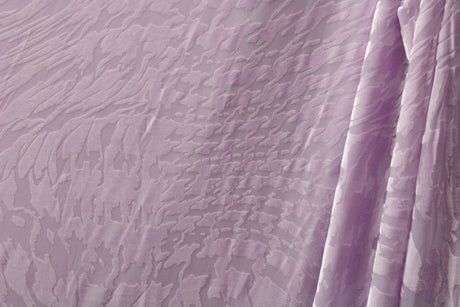 Lilac Abstract Zebra Burnout Velvet Fabric - Lilac Abstract Zebra, 4-Way Stretch, 58" Width (1 Yard)