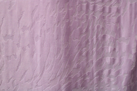 Lilac Abstract Zebra Burnout Velvet Fabric - Lilac Abstract Zebra, 4-Way Stretch, 58" Width (1 Yard)
