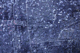 Denim Patchwork Stretch Sequin Mesh Fabric - Denim Patchwork Print, 36" X 60" (1 Yard)