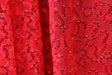 4-Way Stretch Sequin Mesh Fabric - Red, Printed, 36" X 60" (1 Yard)