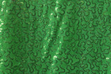 4-Way Stretch Sequin Mesh Fabric - Lime Green, Printed, 36" X 60" (1 Yard)