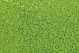 4 Way Stretch Sequin Mesh Fabric - Neon Yellow, Printed, 36" X 60" (1 Yard)