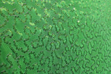4-Way Stretch Sequin Mesh Fabric - Lime Green, Printed, 36" X 60" (1 Yard)