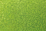 4 Way Stretch Sequin Mesh Fabric - Neon Yellow, Printed, 36" X 60" (1 Yard)