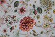 White Boho Floral Spandex Fabric - White Floral, 58"/60" Width (1 Yard)