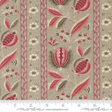 Quilting Cotton Chateau De Chantilly Roche Picardy Florals Stripe Moda