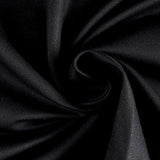 Natural Cotton Canvas Fabric - Black/Natural, 60" Width