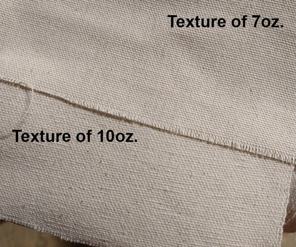 Natural Cotton Canvas 10 Oz Cotton Fabric - Natural, Heavyweight, 60" Width