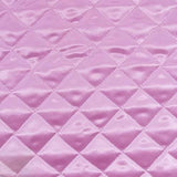Soft And Durable Quilted Polyester Fabric - Diamond Quilted Pattern, Black, 60" Width (1 Yard)