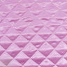 Soft And Durable Quilted Polyester Fabric - Diamond Quilted Pattern, Black, 60" Width (1 Yard)