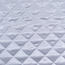 Soft And Durable Quilted Polyester Fabric - Diamond Quilted Pattern, Black, 60" Width (1 Yard)