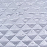 Soft And Durable Quilted Polyester Fabric - Diamond Quilted Pattern, Black, 60" Width (1 Yard)