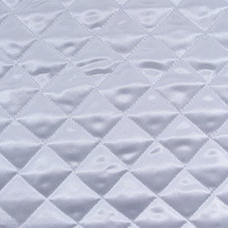Soft And Durable Quilted Polyester Fabric - Diamond Quilted Pattern, Black, 60" Width (1 Yard)