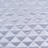 Soft And Durable Quilted Polyester Fabric - Diamond Quilted Pattern, Black, 60" Width (1 Yard)