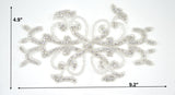 Rhinestone Applique with Beading