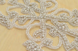 Rhinestone Applique with Beading