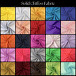 Soft Matte Chiffon Fabric - Solid, Lightweight, Matte Finish