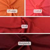 Soft Matte Chiffon Fabric - Solid, Lightweight, Matte Finish