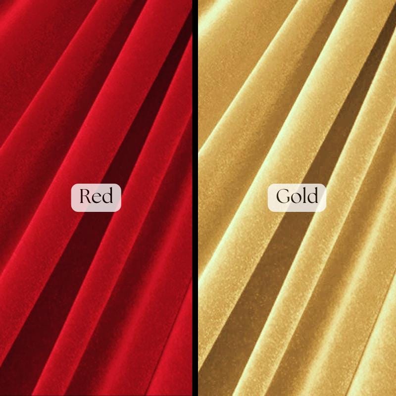 Luxury Velvet Spandex Fabric - Solid Color, 4-Way Stretch, 1 Yard