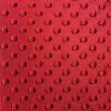 New Minky 100 Percent Polyester Fabric - Polka Dimple Dot, Biking Red/Coral/Strawberry Red/Burgundy/Dark Red, 60" Width