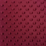 New Minky 100 Percent Polyester Fabric - Polka Dimple Dot, Biking Red/Coral/Strawberry Red/Burgundy/Dark Red, 60" Width