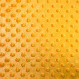 Minky Dimple Dot Polyester Fabric - Banana, Canary Yellow, Copper, Mango Yellow, Orange, Yellow, 60" Width (1 Yard)