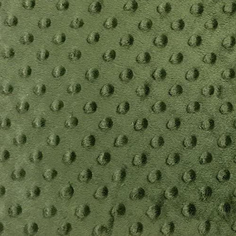 Minky Dot 100 Percent Polyester Fabric - Sage, Lime, Mint, Olive, Polka Dot, 60" Width (1 Yard)