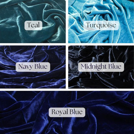 Silk Rayon Velvet Fabric - 45" Wide, Ultra-Soft, Luxurious