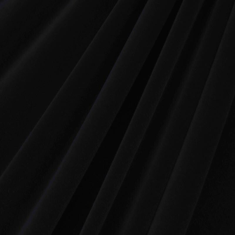 Neutral Stretch Velvet Fabric - Black, Brown, Ivory, Off White, Silver, White, 1 Yard