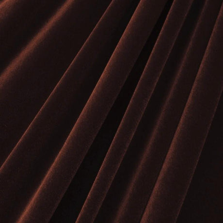 Neutral Stretch Velvet Fabric - Black, Brown, Ivory, Off White, Silver, White, 1 Yard