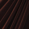 Neutral Stretch Velvet Fabric - Black, Brown, Ivory, Off White, Silver, White, 1 Yard
