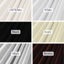 Neutral Stretch Velvet Fabric - Black, Brown, Ivory, Off White, Silver, White, 1 Yard