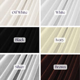 Neutral Stretch Velvet Fabric - Black, Brown, Ivory, Off White, Silver, White, 1 Yard