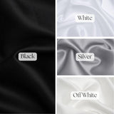 Premium Mikado Satin Fabric - Dense Twill Weave, Textured Satin, 58/60" Width (1 Yard)