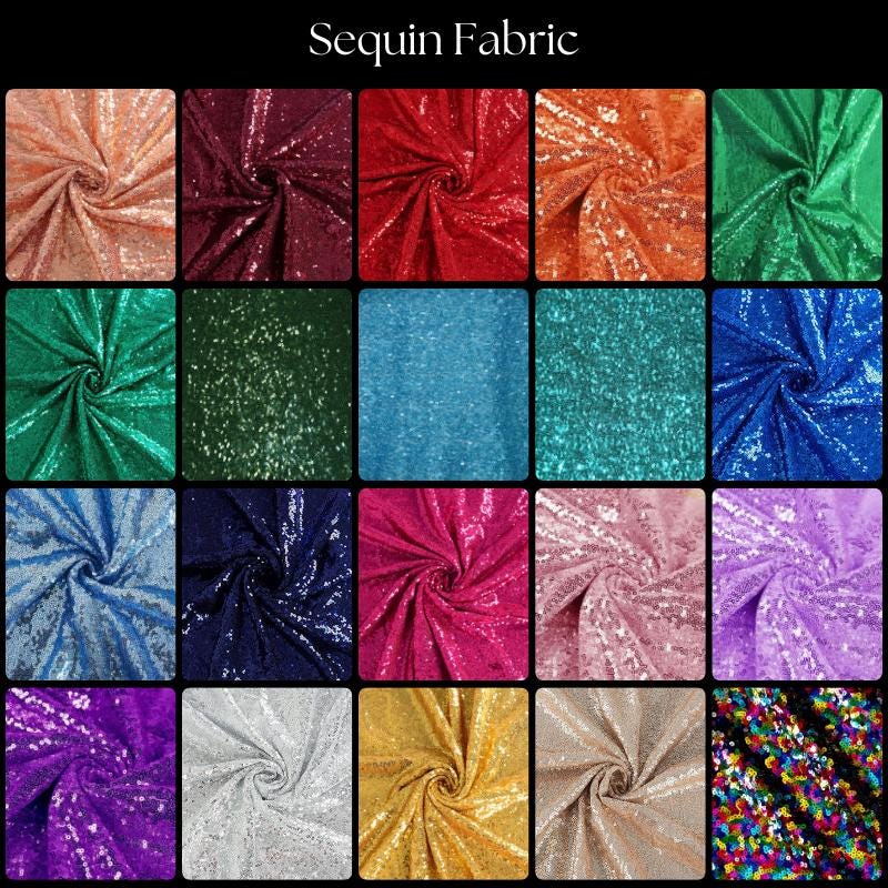 Shimmering Iridescent Sequin Fabric - 3Mm Sequins On Mesh, 54" Wide