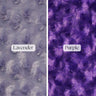 Rose Minky Polyester Fabric - Floral Rosebud Texture, 58" Width