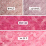 Soft Rosebud Minky Rosebud Fabric - Almond, Raised Rosette Pattern, 58-60" Width (1 Yard)
