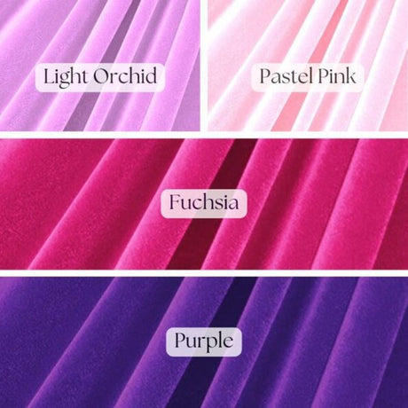 Luxury 4-Way Stretch Velvet Fabric - Multiple Colors, 58" Width (1 Yard)