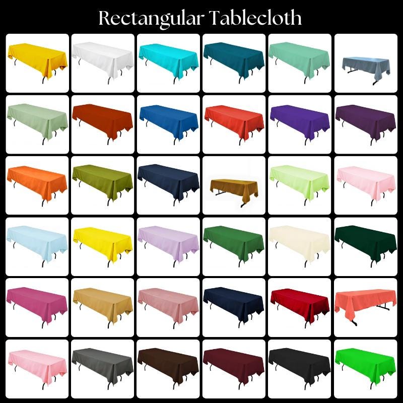 Polyester Tablecloth - Rectangular, 60" X 108"