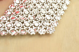 Rhinestone Diamond Applique Silver AB