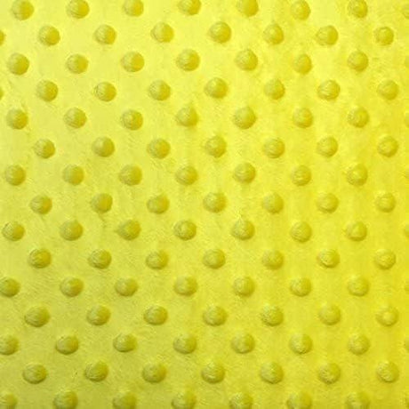 Minky Dimple Dot Stretchy Plush Polyester Fabric - 60" Width (1 Yard)