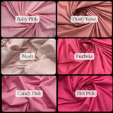 Cotton Polyester Broadcloth Fabric - Solid Colors, 60" Width (1 Yard)